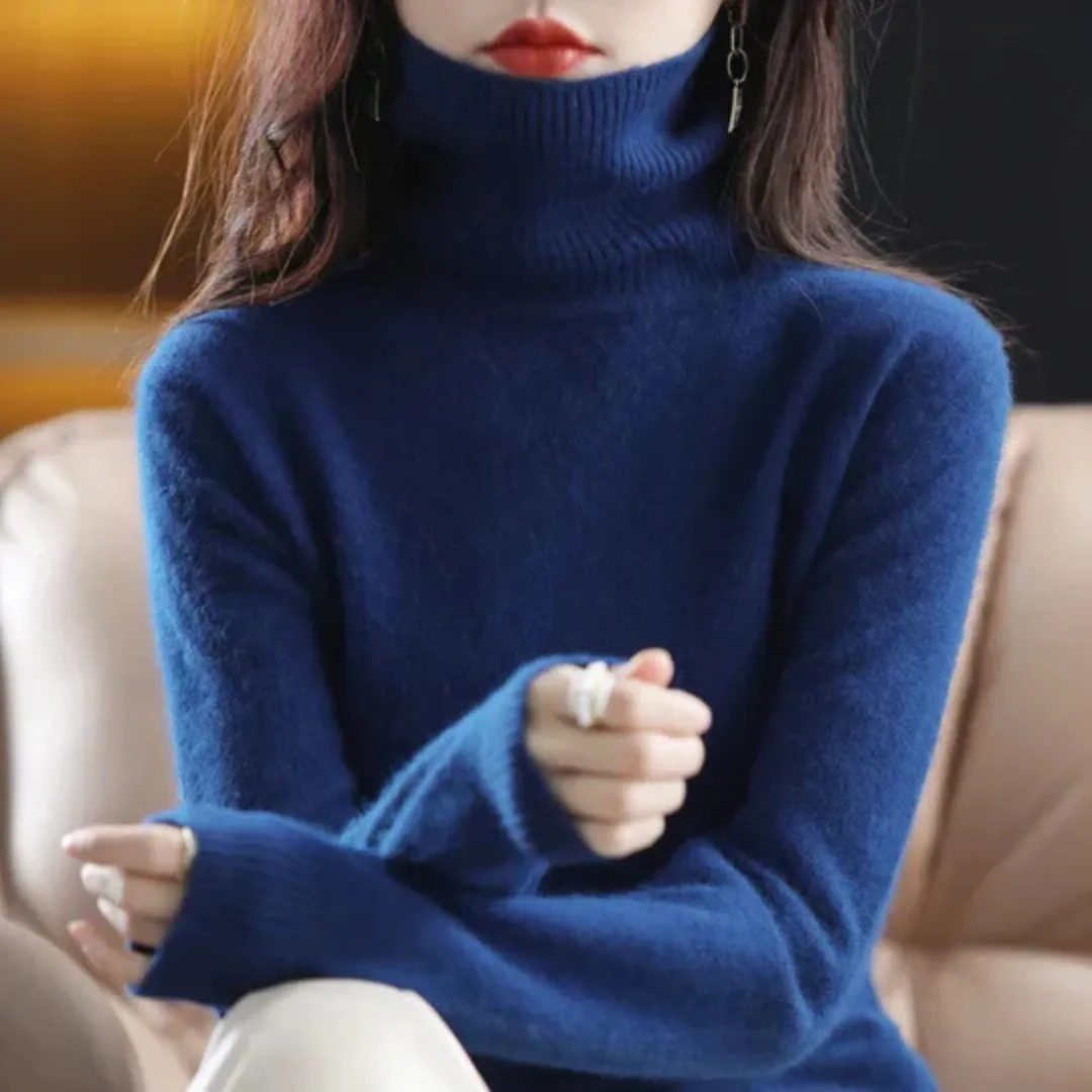Vera | Women's High Neck Cashmere Sweater