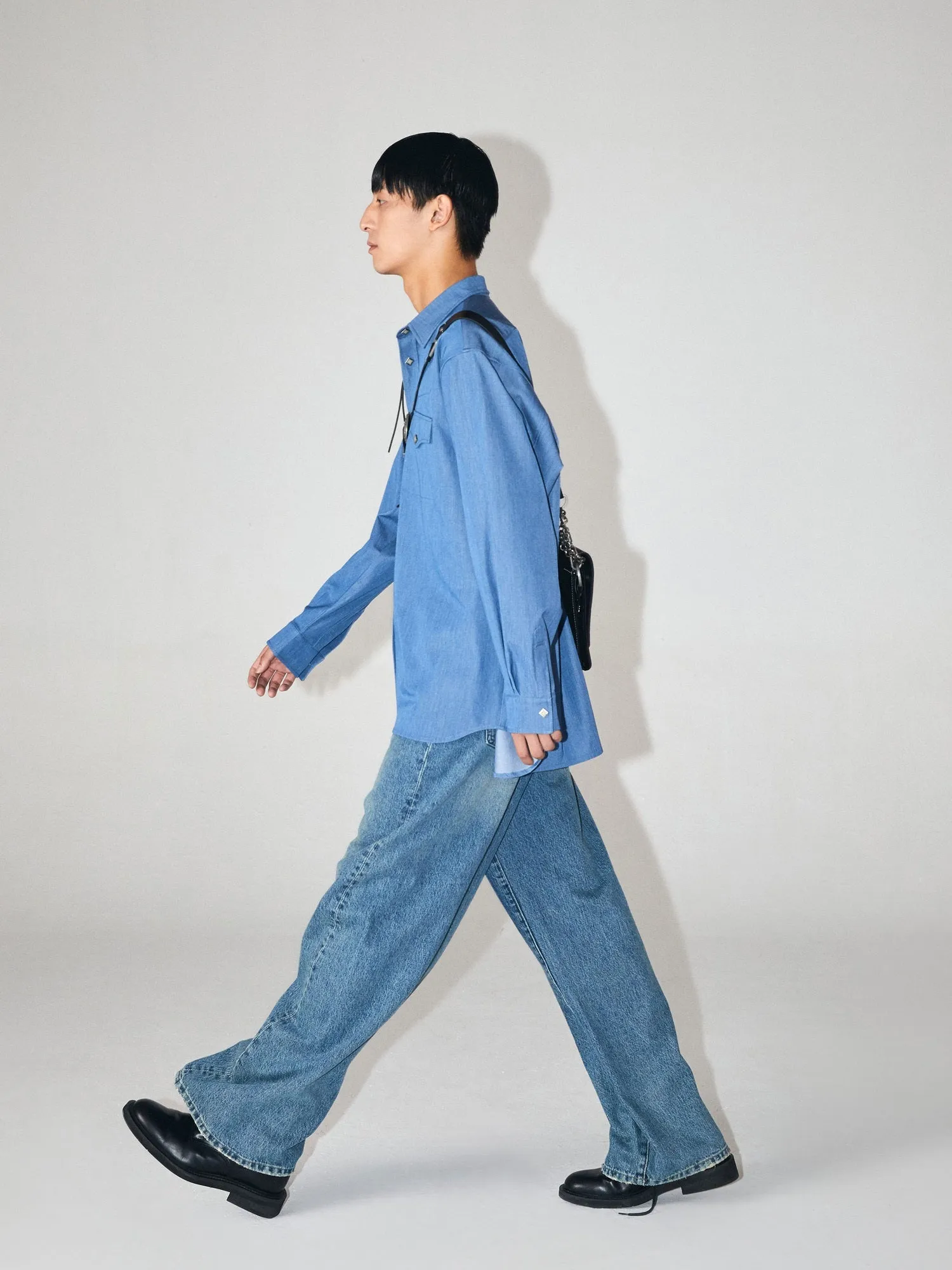 Wide Leg Washed Jeans