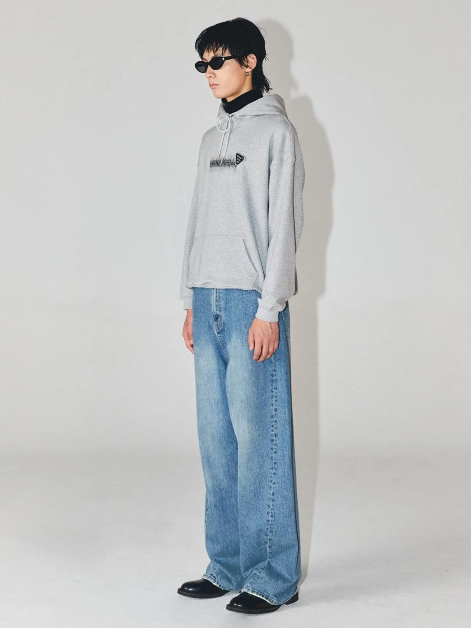 Wide Leg Washed Jeans