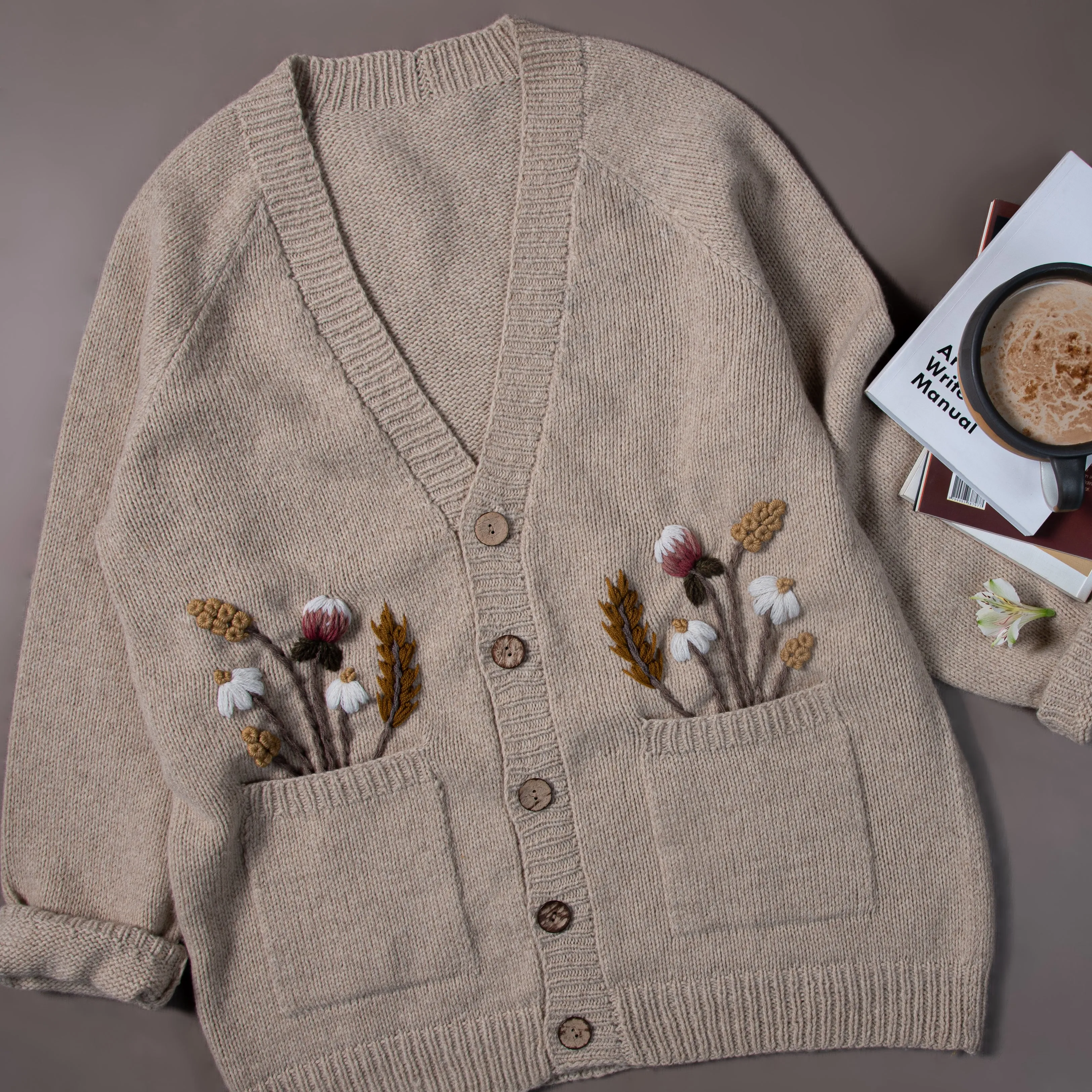 Wildflower cardigan (Women) - Linen